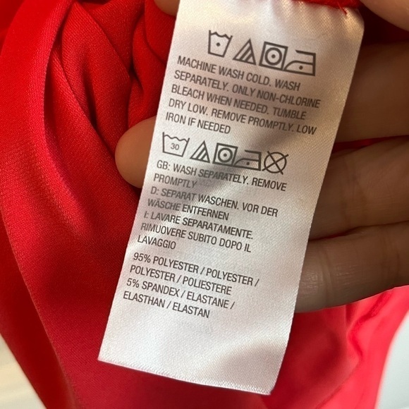 Nwot Susan Graver Liquid Knit Scalloped Trim Coral Top Tee T-Shirt Medium M - Picture 7 of 11